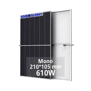 Biaya murah pemasangan panel surya uk grosir panel surya 590W 595W 600W 605W 610W