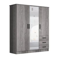 Armoire en bois moderne sur mesure à prix abordable avec portes coulissantes - Rangement gain de place pour chambre à coucher