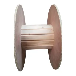 Bobina de madeira para cabos, tambor elétrico de madeira acessível, carretel para cabos