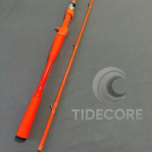 Maßgefertigte 1,98m Kohlefaser-Angelrute 2-teiliges Set Mittelschnelle Aktion Fuji-Ringe für Barsch See Fluss - Product Image 3