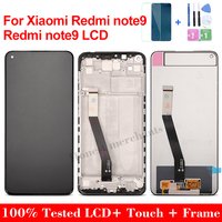 Montaje de pantalla LCD Original de Venta caliente con digitalizador táctil y marco para Xiaomi Redmi Note 9 conjunto completo de repuesto LCD