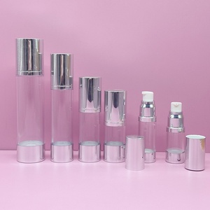 Wholesale AS Airless Lotion <b>Pump</b> <b>Bottle</b> 15ml 30ml 50ml 80ml 100ml 120ml Transparent Lotion Cream Essence Airless <b>Pump</b> <b>Bottle</b> - Product Image 5