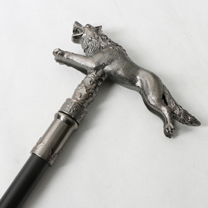 <span class=keywords><strong>Bastón</strong></span> de senderismo antideslizante con diseño de lobo, estilo anime, para exhibiciones y cosplay, 90 cm, ¡superventas! - Product Image 3