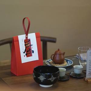 Nouveau sac d'emballage en film d'aluminium intérieur anti-humidité, design tendance, pour bonbons, snacks, thé, café, artisanat, avec fenêtre et poignée - Product Image 1