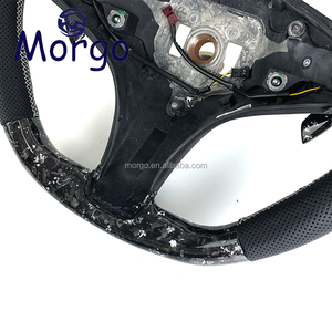 Volante de Fibra de Carbono Forjado Personalizado para <span class=keywords><strong>Mercedes</strong></span>-Benz AMG W203-W222 CLS <span class=keywords><strong>CLA</strong></span> C300 SL SLK SLR GLK R230 R171 R199 X204 - Product Image 3