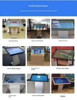 Popular todo en uno interactivo táctil LCD máquina de Visualización de publicidad quiosco de información independiente