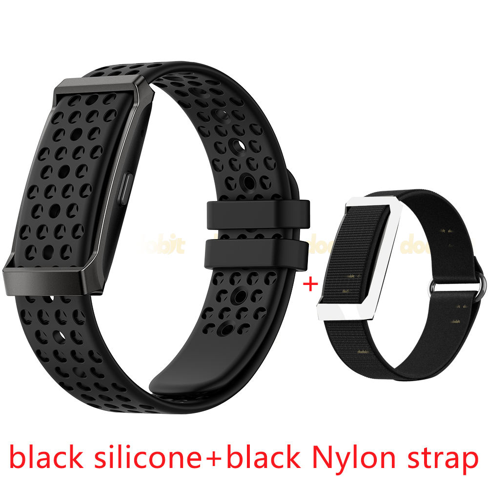 Black silicone+black nylon