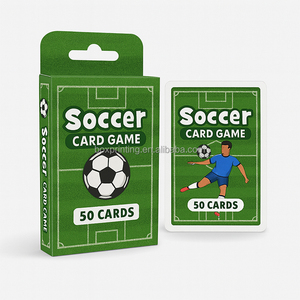 Venta al por mayor World Soccerl Star Soccer <span class=keywords><strong>Trivia</strong></span> Preguntas Equipo Juego de cartas de fútbol Los Mejores Regalos Características Trofeos Jugadores para niños - Product Image 1