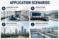 Gabinete de Control PLC Personalizado Compatible con Siemens y Schneider para Automatización de Subestaciones, Soporte Completo de Diseño SLD y PLC
