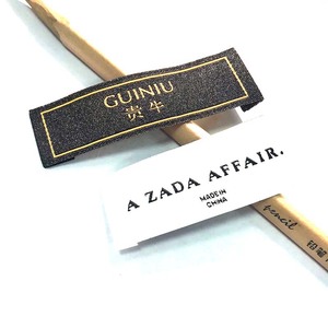 Tùy chỉnh chất lượng cao thương hiệu riêng dệt Polyester nhãn chính quần áo Tag cho hàng may mặc sử dụng cho trang phục và túi xách - Product Image 3