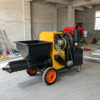 Machine de pulvérisation de mortier et de peinture murale diesel automatique la plus populaire, équipement de pulvérisation de peinture pour pierre, machine de calfeutrage pour le blocage des fuites dans les mines