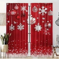 Cortinas de cocina estilo girasol, cortinas navideñas, cortinas cortas para ventana de café, 2 paneles personalizables