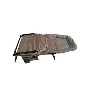 Lit de camping en aluminium extérieur de lit pliant de lit pliable fiable pour des vacances