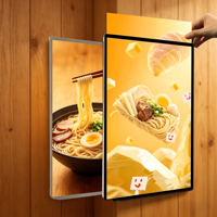 Boîte à lumière LED haut de gamme, cadre de panneau publicitaire, panneaux lumineux, panneau de menu LED, support d'affichage de poster rétroéclairé en profilé aluminium