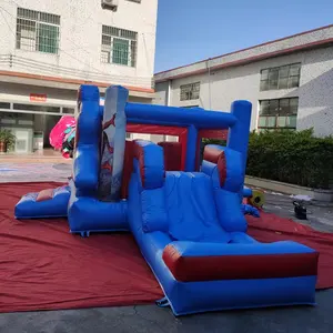वाणिज्यिक स्पाइडरमैन Inflatable उछाल घर, बिक्री के लिए स्लाइड के साथ Inflatable उछालभरी महल कॉम्बो