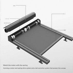 <span class=keywords><strong>Persiana</strong></span> enrollable eléctrica inteligente de vidrio, a prueba de viento, parasol para balcón, aislamiento exterior, protección solar, secado al aire, venta al por mayor - Product Image 4