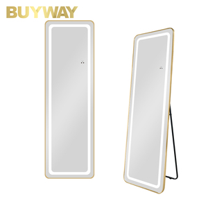 Kính cường lực đầy đủ chiều dài gương với ánh sáng dẫn sang trọng treo tường toàn thân gương với chiếu sáng gương chống cháy nổ - Product Image 5