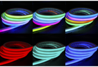 Bande lumineuse néon flexible en silicone, étanche IP67, blanc RGB, 2700-3000K, pliable latéralement, 14*14, 16*16, 20*20mm, fabriquée en Chine