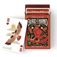 Cartes à jouer Zoe North American Birds - Cartes de jeu rectangulaires standard en papier dans une boîte en carton
