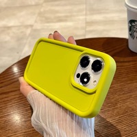 Étui simple de couleur unie pour Apple 15promax, nouveau modèle créatif 13, 12Pro, anti-chute