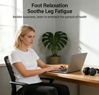Masseur électrique multifonctionnel sans fil pour pieds et jambes avec télécommande, chaleur et pétrissage profond pour fasciite plantaire, réglable