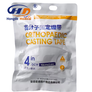 Ruban <span class=keywords><strong>de</strong></span> moulage orthopédique chirurgical en fibre <span class=keywords><strong>de</strong></span> verre synthétique <span class=keywords><strong>de</strong></span> polyester médical <span class=keywords><strong>de</strong></span> haute qualité approuvé CE ISO - Product Image 1