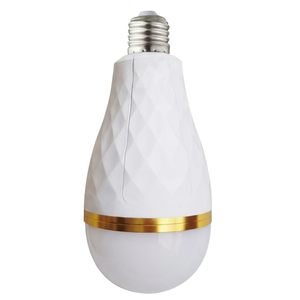 Ampoule LED d'urgence rechargeable haute tension AC85V-265V, diamètre 8cm, 20W, culot E27, blanc, matériau PP, 2x1200mAh, CRI80, 30000 - Product Image 1