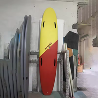 Nouvelle planche à pagaie gonflable bon marché personnalisée planche de surf de sauvetage planche à pagaie debout en fibre de verre sûre conçue planche de sauvetage de sauveteur