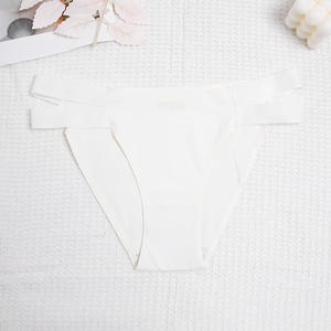 Culottes en soie glacée pour femmes, découpées au laser, taille basse, écologiques, sans coutures, respirantes, grandes tailles, vente en gros - Product Image 6