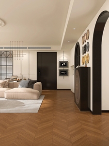 Piastrella in Ceramica Effetto Legno Grande Formato 200x1200mm per Hall di Hotel, Finitura Opaca, Resistente all'Usura, Facile da Pulire, Prezzo di Fabbrica - Product Image 2