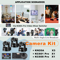 BN520 20x HDMI NDI SDI PTZ caméra ensemble PTZ caméra 3D Joystick contrôleur mélangeur vidéo commutateur pour salle de conférence en direct