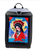 Pix 64*64 puntos pantalla LED bolsa impermeable RGB a todo Color pantalla LED mochila APP Control LED bolsa mujer Led mochila pantalla