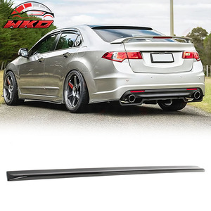 Convient pour Acura TSX Sedan 2009-2014, becquet de toit noir brillant - Product Image 1