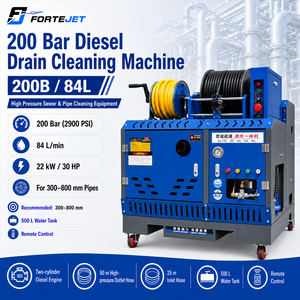 <span class=keywords><strong>Nettoyeur</strong></span> de canalisations diesel autonome 500L, 200 bars, 84L/min, 30 CV, bicylindre, double bobine, pour canalisations de 32 pouces - Product Image 3