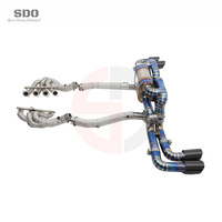 Système d'échappement complet en titane SDO pour Ferrari 360 F360 3.6L V8 2001-2005, collecteur et tuyau droit avec bouclier thermique