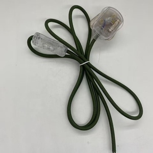 <span class=keywords><strong>Cable</strong></span> de Alimentación Transparente con Enchufe Británico de 1.8m, Interruptor 303, <span class=keywords><strong>Cable</strong></span> <span class=keywords><strong>Textil</strong></span> Trenzado para Lámpara de Mesa LED - Product Image 5