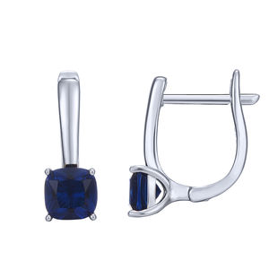 Anillos de Plata de Ley 925 con Circonita Cúbica Azul Intenso para Mujer, Suministro de Fábrica - Product Image 5