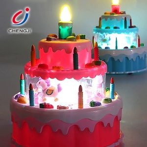 Nouveaux articles de fête, jouets électriques, jeux de gâteaux, vente en gros de jouets pour enfants, jeux de gâteaux musicaux lumineux à piles DIY - Product Image 5