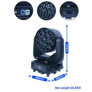 Wash DMX LED Luz con cabezal móvil <span class=keywords><strong>Mac</strong></span> Aura LED12 * 40 Iluminación de escenario con ojos de abeja Ojos de abeja Cabeza móvil LED Iluminación de escenario - Product Image 4