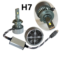 Éclairage automobile 12V 120W C1 3570 H1 H11 9005 9006 9012 D2h, phare antibrouillard LED pour voiture, phare LED automobile, ampoule de phare à tube de cuivre unique