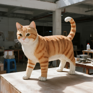 Hete Verkoop Realistische Animatronic Dier Indoor Kat Model Hars Simulatie Decor Voor Dierenwinkel Toont Kat-Thema Feesttuinen - Product Image 2