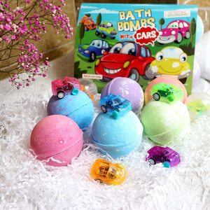 Bombes de bain effervescentes personnalisées à marque privée, biologiques, avec jouets à l'intérieur, coffret cadeau pour enfants - Product Image 5