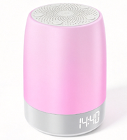 Machine à bruit blanc pour bébé, lampe multicolore, lecture Bluetooth, réveil