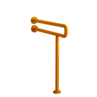Barre d'appui murale antidérapante en U en ABS, nylon et acier inoxydable 60x70cm, vente directe usine, poignée de sécurité pour toilettes brossées