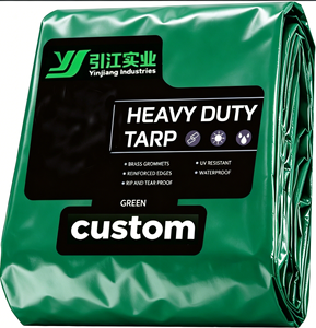 <span class=keywords><strong>Bâche</strong></span> en PVC <span class=keywords><strong>vert</strong></span> robuste et imperméable, couverture de protection durable contre les intempéries pour <span class=keywords><strong>remorque</strong></span> à plateau, jardin et événements - Product Image 1