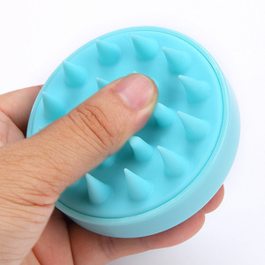Cepillo de silicona para masaje del cuero cabelludo, para uso en salón y en casa, con cerdas suaves para limpieza del cuero cabelludo y cuidado del cabello - Product Image 2