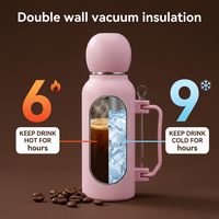 Bouteille isotherme en acier inoxydable de grande capacité 1300 ml pour Yerba Maté, avec double paroi sous vide et paille