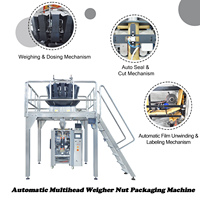 Automatische korrelverpakkingsmachine 20-45 zakjes/min Multi-head weegschaal voor noten, amandelen, pistachenoten, gedroogd fruit en snacks