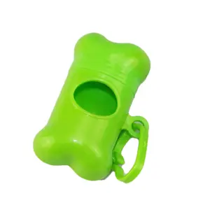 Portable color plastic bag dispenser with high color value