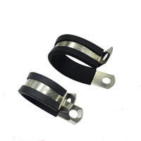 Collier de serrage en caoutchouc en forme de U en acier inoxydable SS304 pour tuyau, mesure en pouces, taille personnalisable